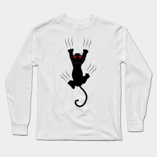 surviving crying cat Long Sleeve T-Shirt